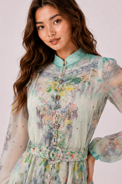 Meadow Mist Mini Dress