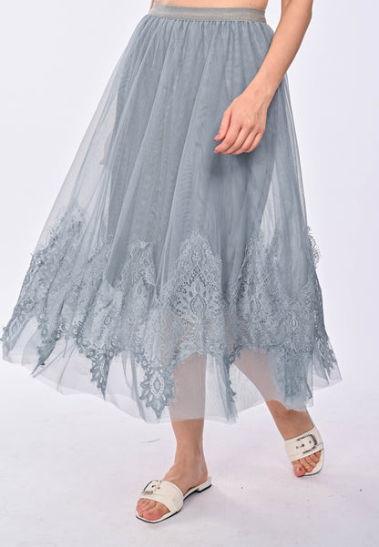 ANNABELLE - soft flowy maxi skirt