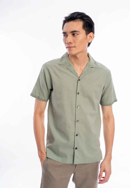East India Company - Adlai Men Regular Fit Embroidered Shirt