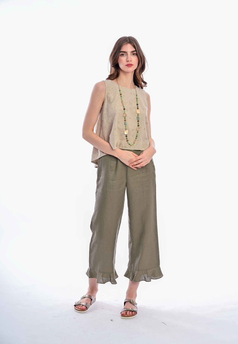 Somerset Bay - EMILY Round Neck Embroidered Blouse