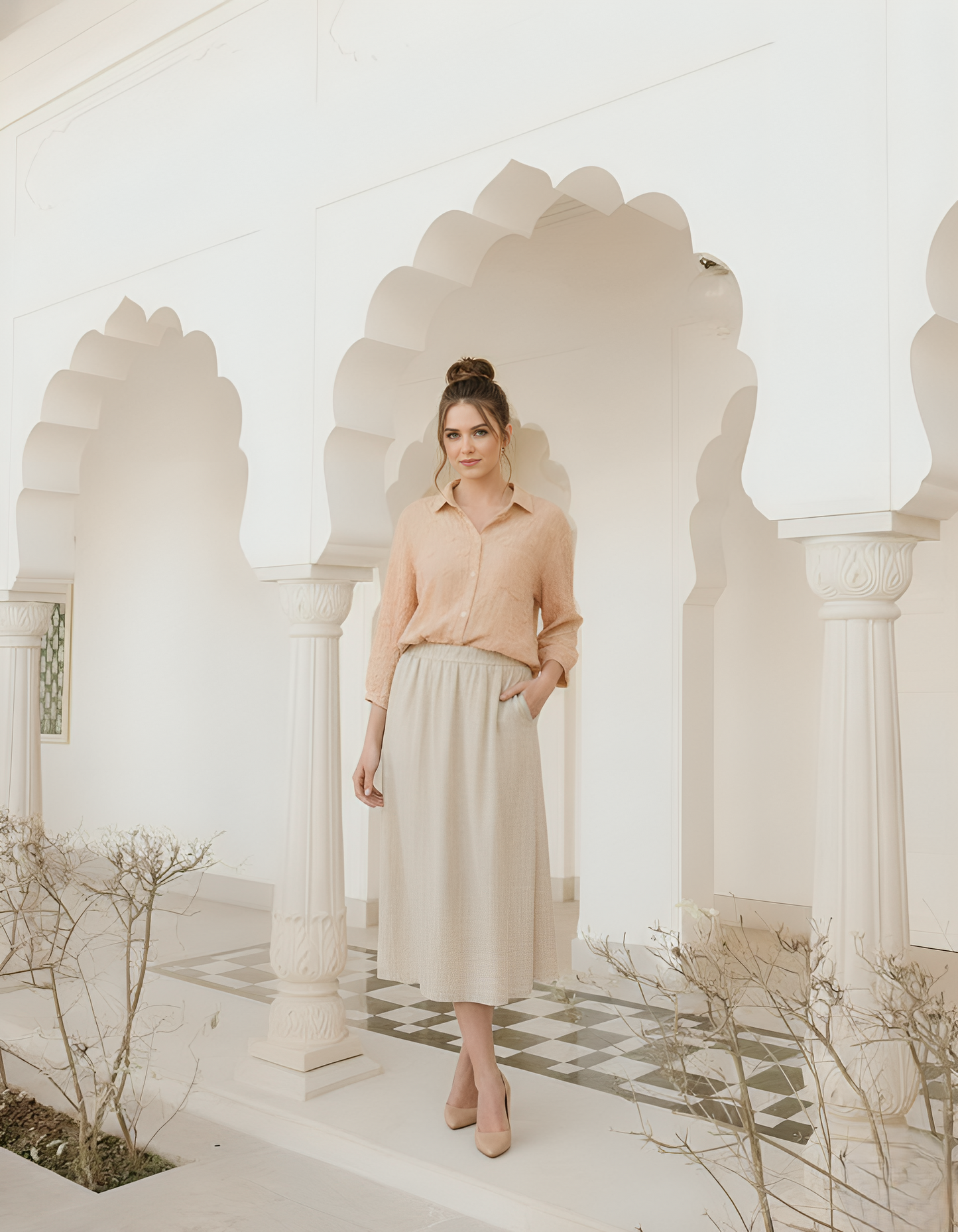 East India Company - Embroidered Long Sleeve Shirt Women