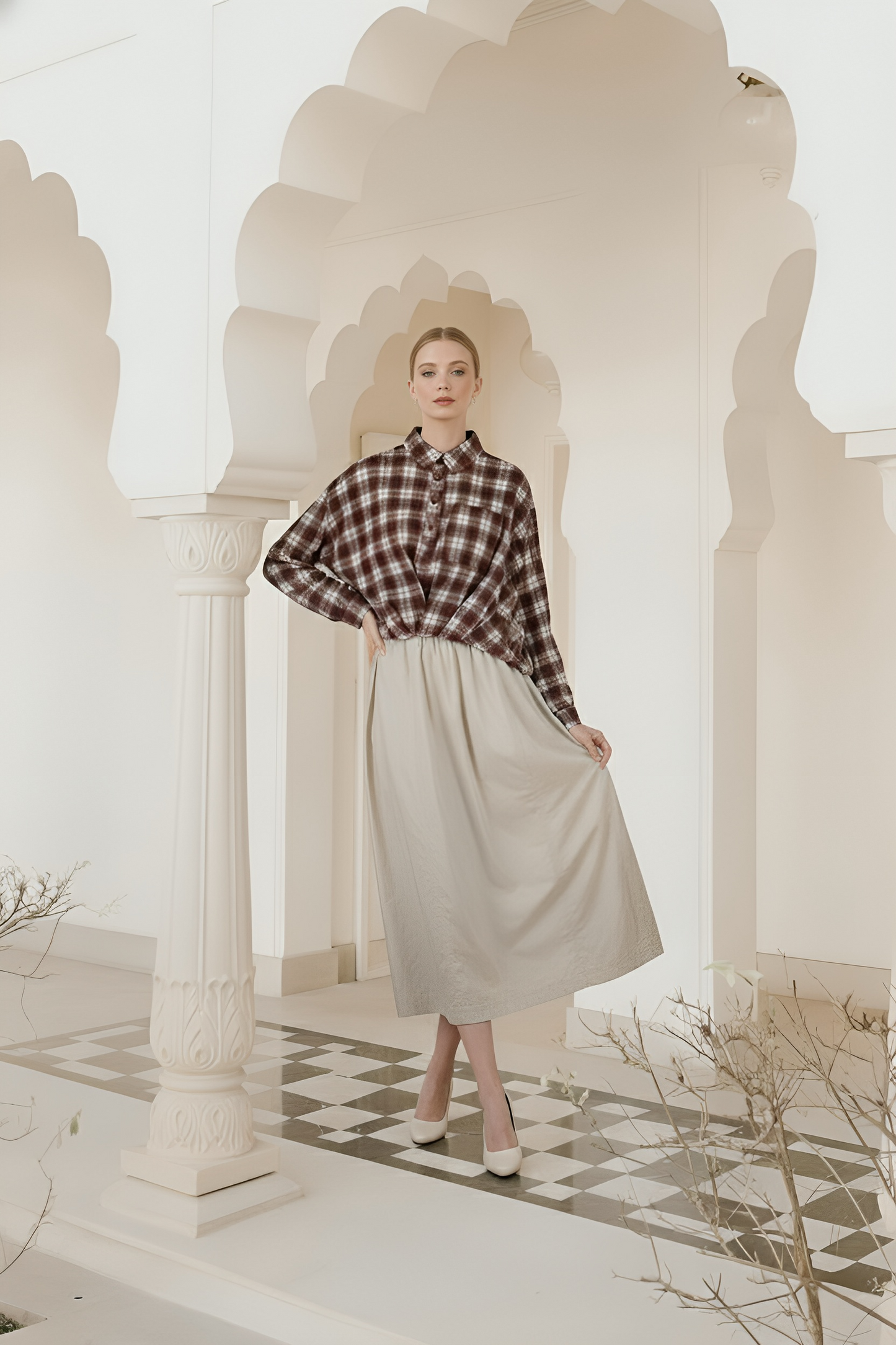 East India Company - Long Sleeve Crochet Shirt Women