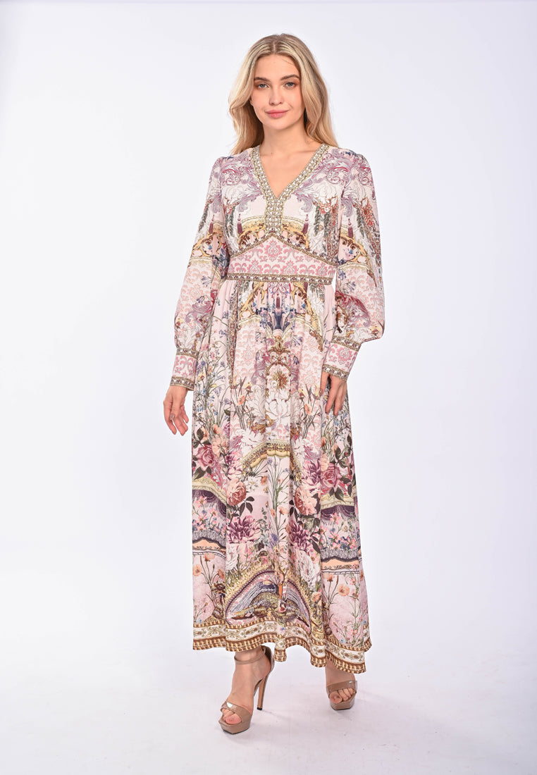 VANESSA - Long sleeve polyester dress