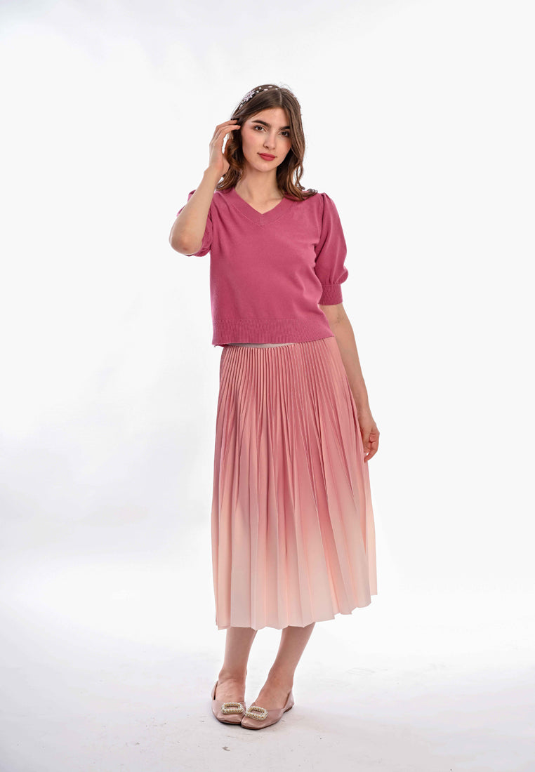 Somerset Bay - TIFANNY Puff Sleeve Knit Top