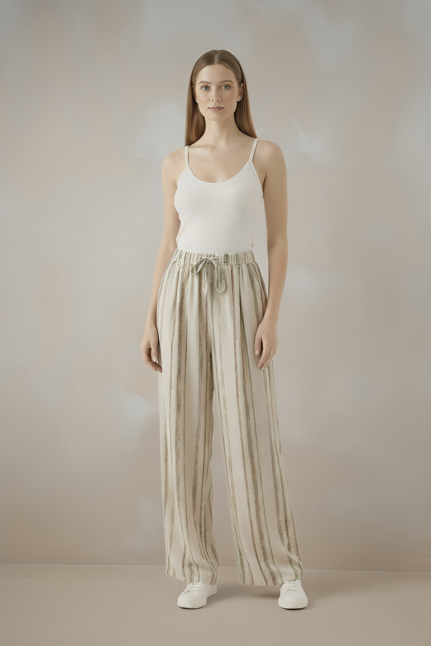 East India Company - Noella Striped Long Pants