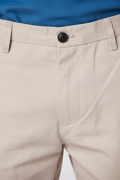 ETHAN - Prewash Slim Fit Bermuda Shorts