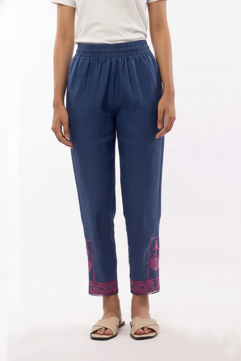 East India Company - Jolie Embroidered Pull On Long Pants