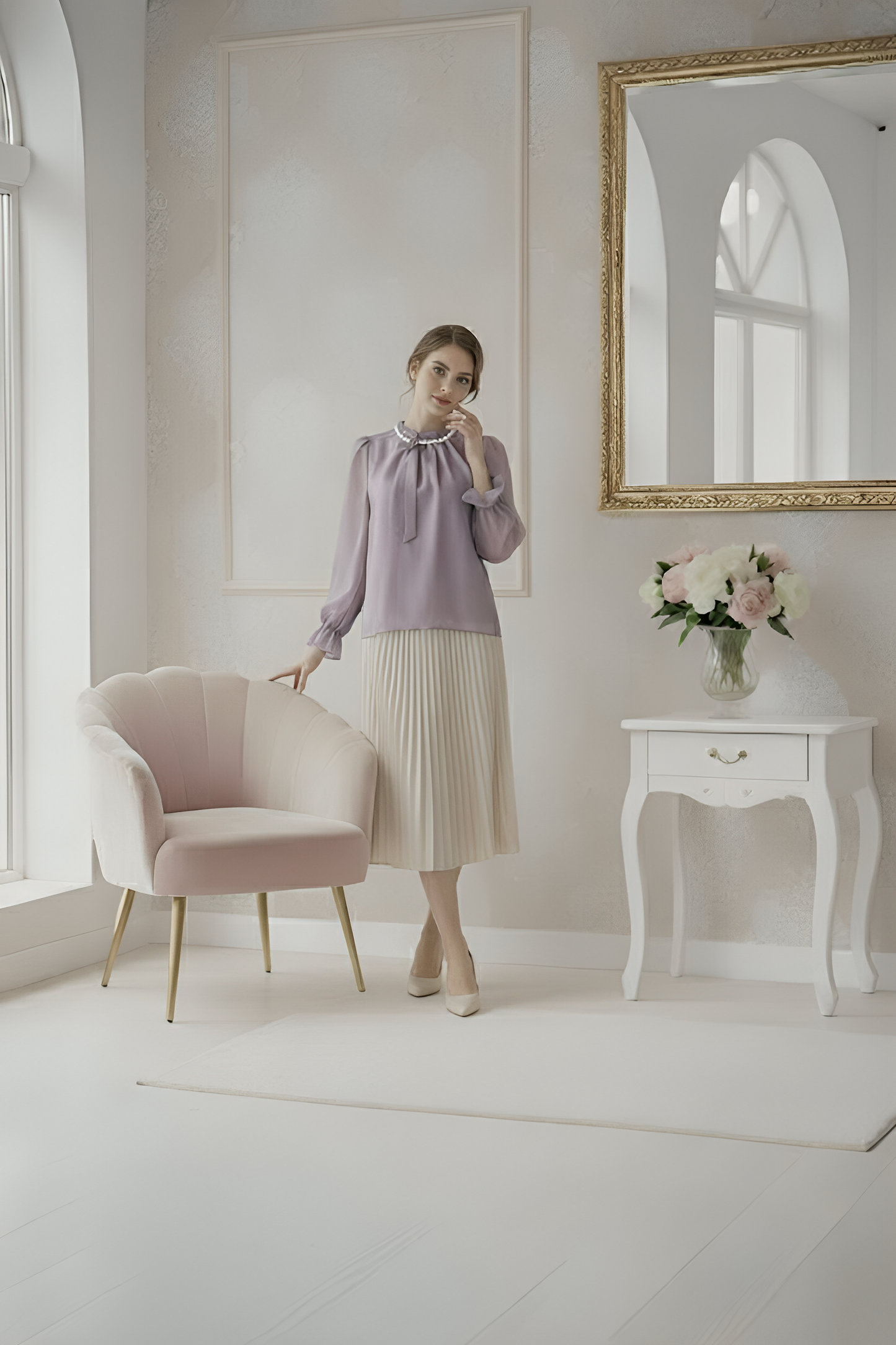 Somerset Bay Long Sleeve Blouse - Éloïse