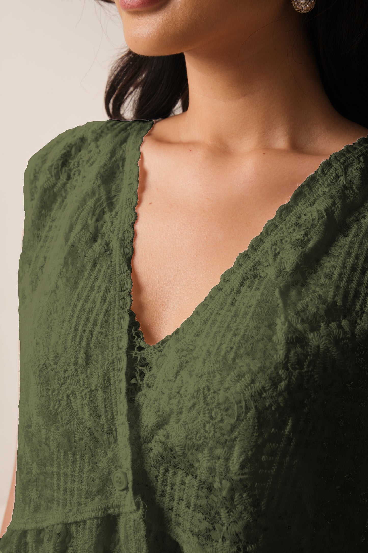 East India Company - Embroidered Lace Vest Women