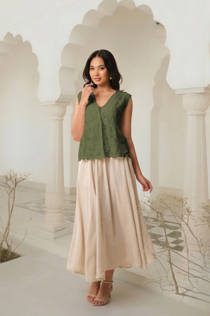 East India Company - Embroidered Lace Vest Women