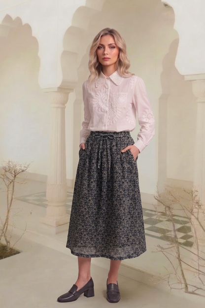 East India Company - Pull On Printed Long Skirt