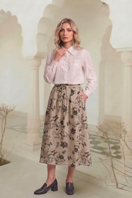 East India Company - Pull On Printed Long Skirt