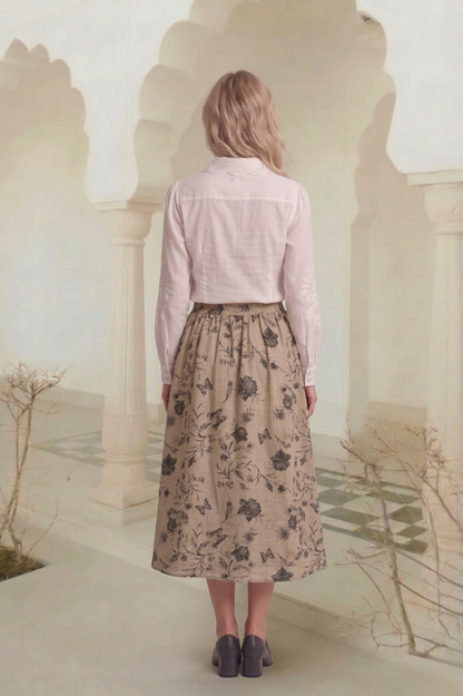 East India Company - Pull On Printed Long Skirt