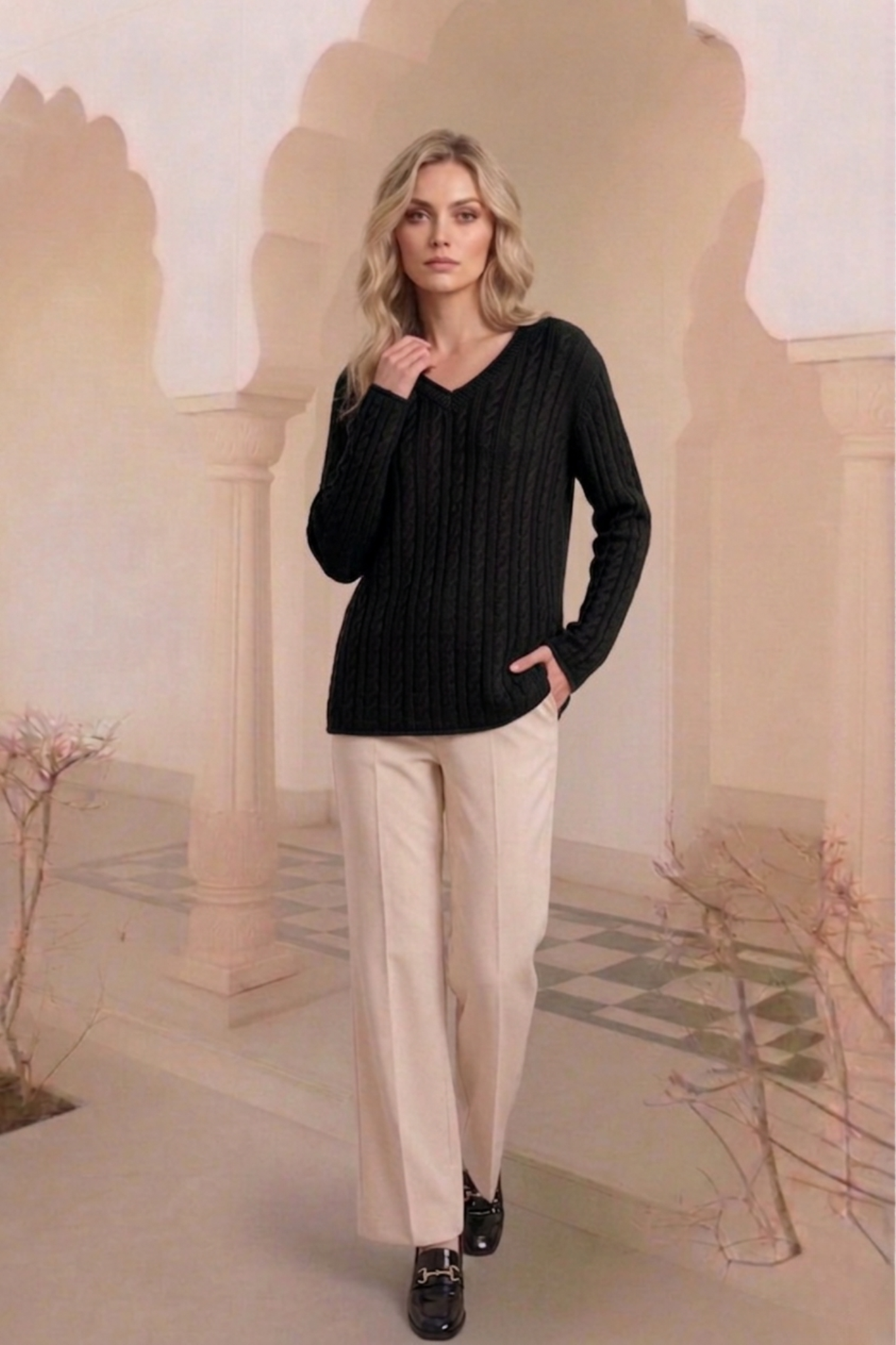 East India Company - Textured Knit Top