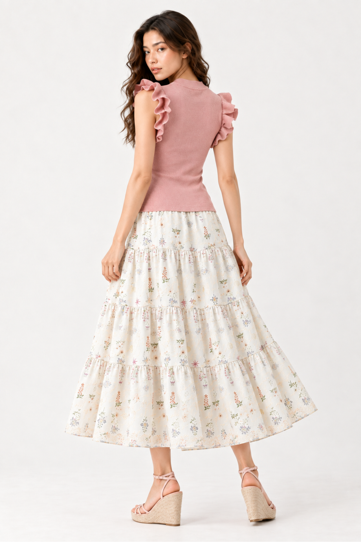 SOMERSET BAY - Ruffle-Sleeve Knit Top