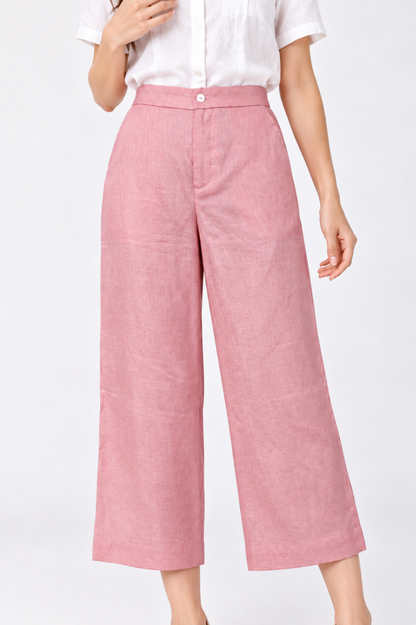SOMERSET BAY - Wide-Leg Linen Culottes