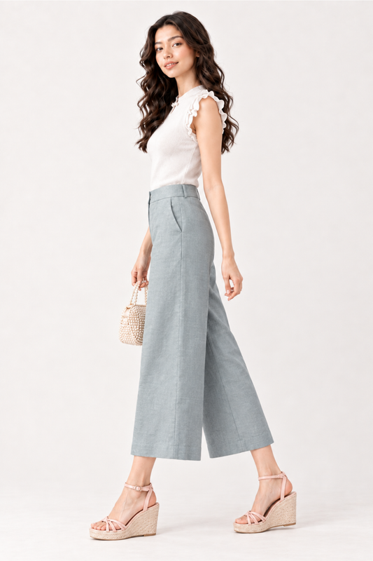 SOMERSET BAY - Wide-Leg Linen Culottes