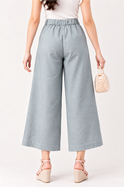 SOMERSET BAY - Wide-Leg Linen Culottes