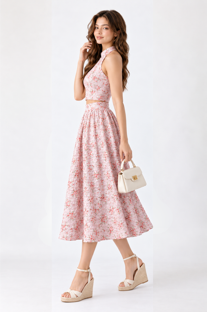 SOMERSET BAY - Blush Floral Jacquard Two-Piece Set