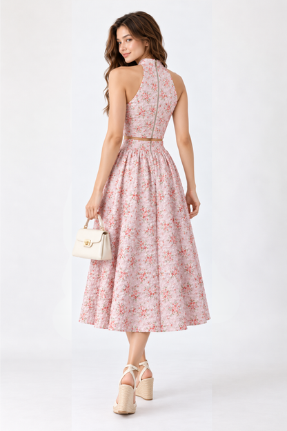 SOMERSET BAY - Blush Floral Jacquard Two-Piece Set