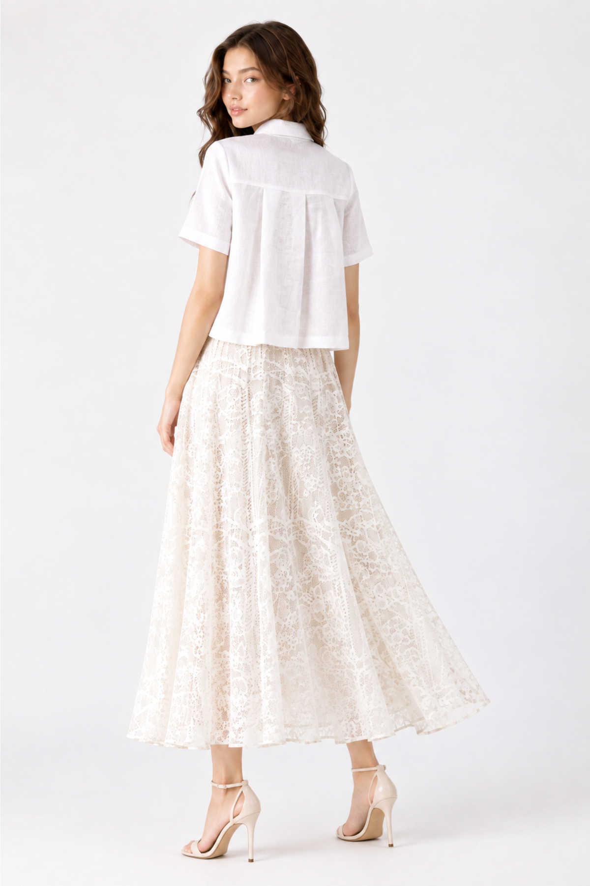 SOMERSET BAY - Jewel-Button Pleated Boxy Top