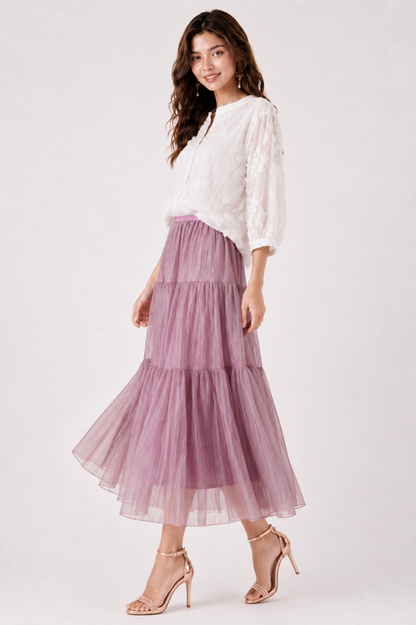 SOMERSET BAY - CRINKLE TISSUE MAXI SKIRT