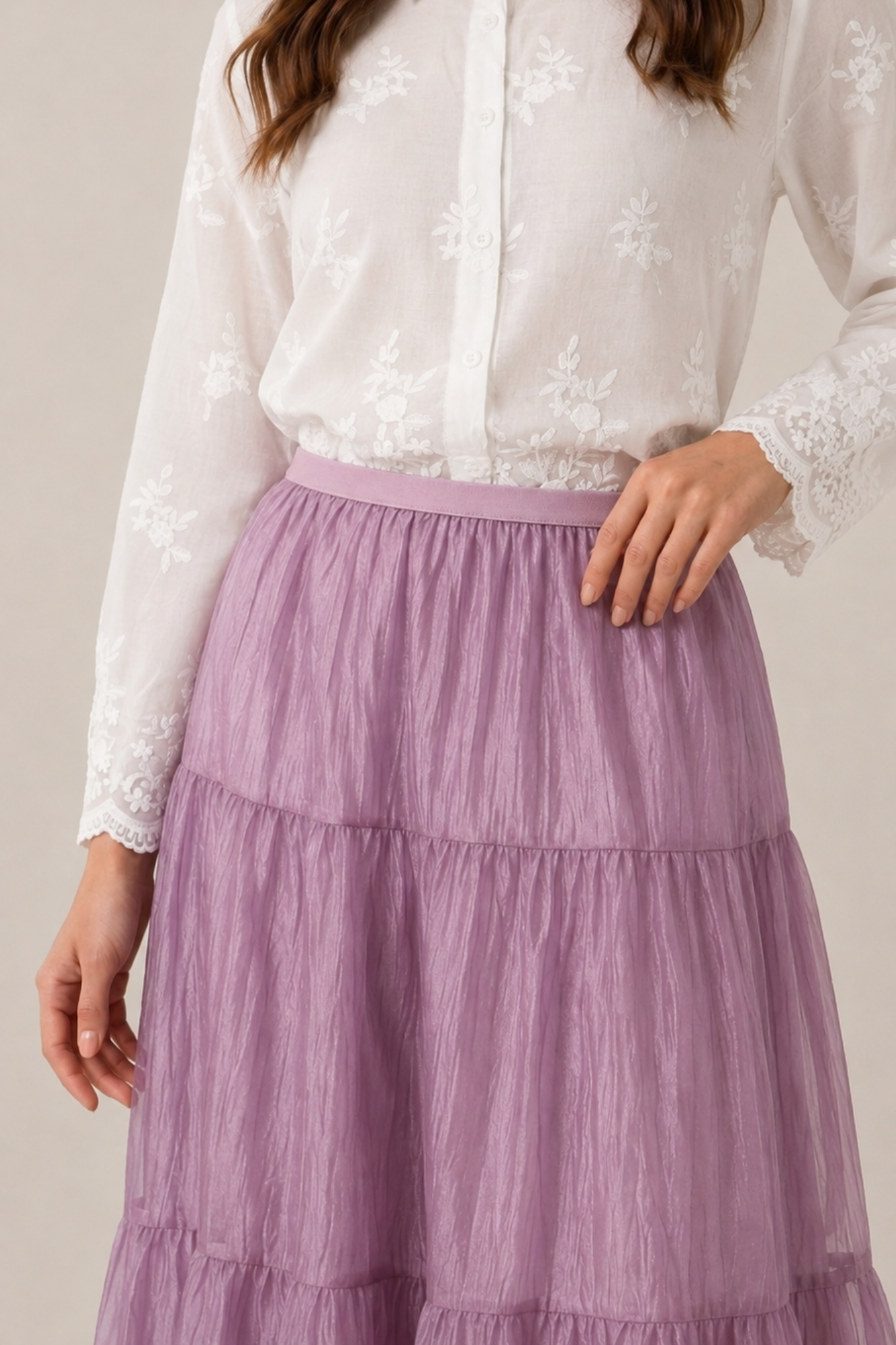 SOMERSET BAY - CRINKLE TISSUE MAXI SKIRT