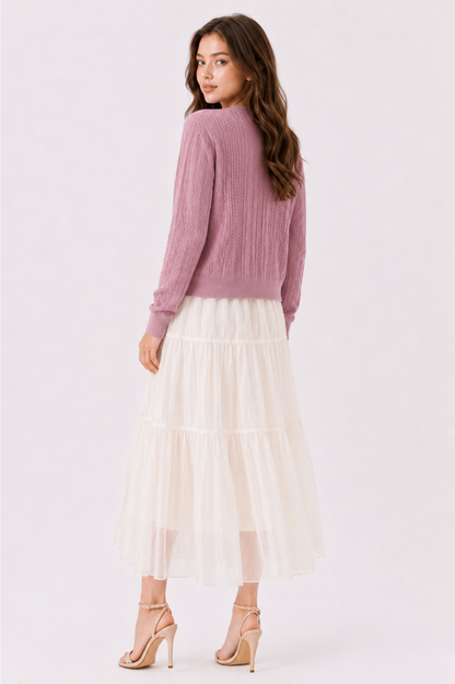 SOMERSET BAY - MACHINE KNIT CARDIGAN