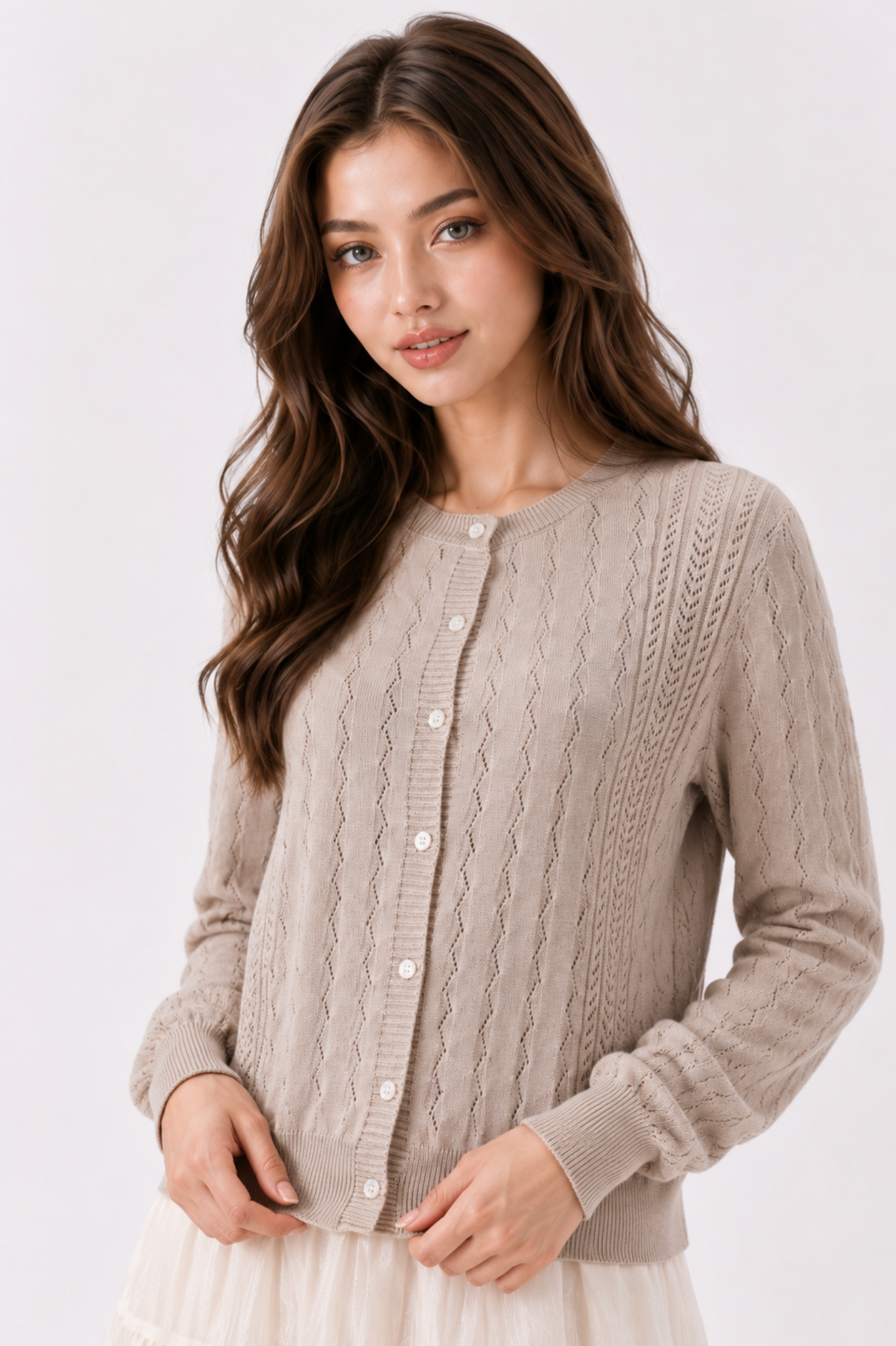 SOMERSET BAY - MACHINE KNIT CARDIGAN