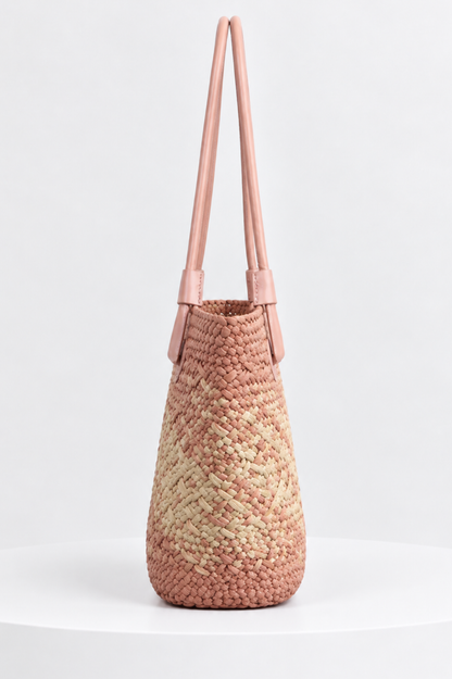SOMERSET BAY - Terracotta Woven Straw Tote