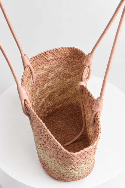 SOMERSET BAY - Terracotta Woven Straw Tote