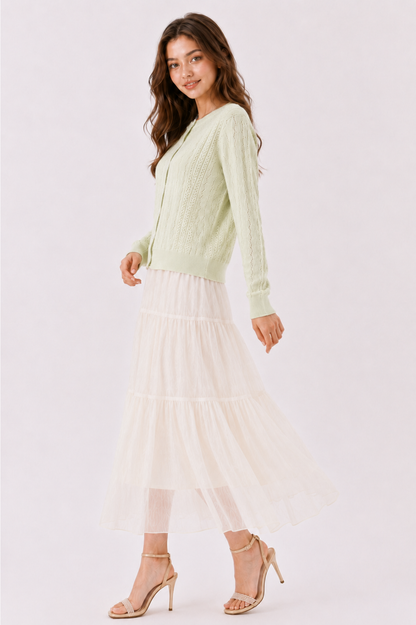 SOMERSET BAY - MACHINE KNIT CARDIGAN