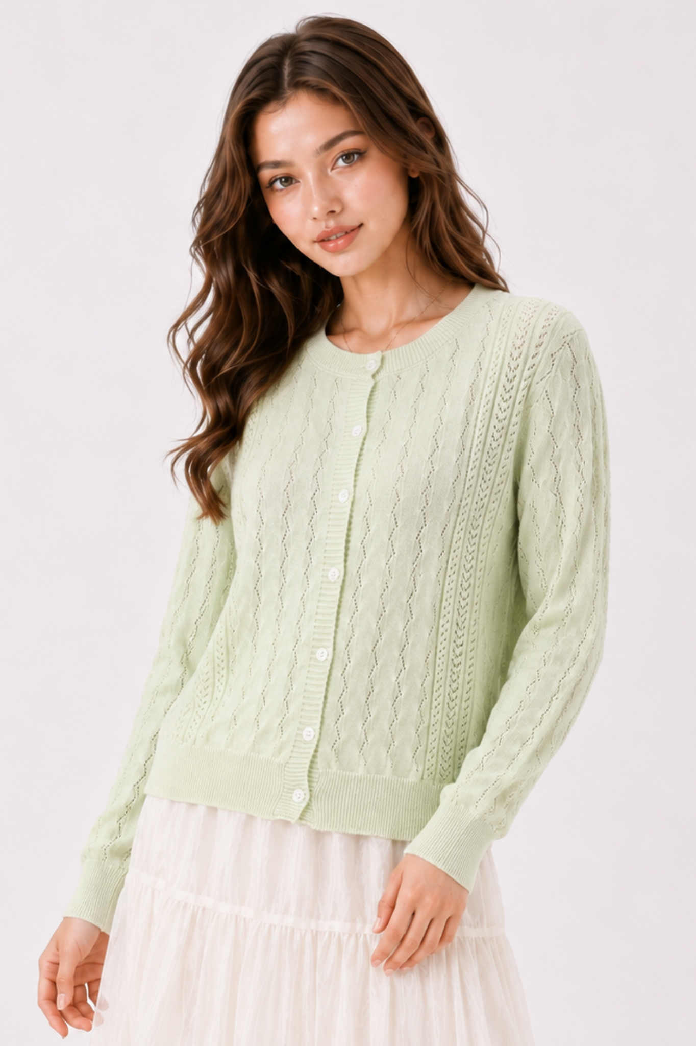 SOMERSET BAY - MACHINE KNIT CARDIGAN