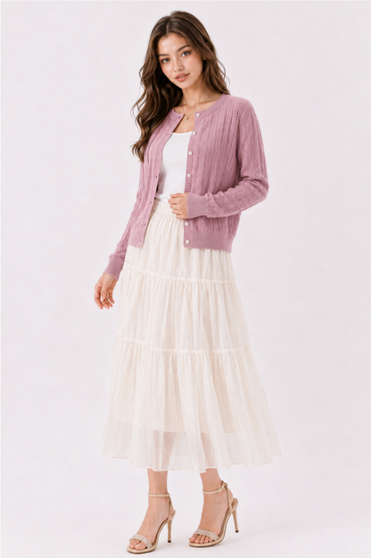SOMERSET BAY - MACHINE KNIT CARDIGAN