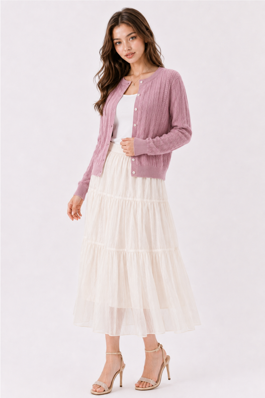 SOMERSET BAY - Heritage Machine Knit Cardigan