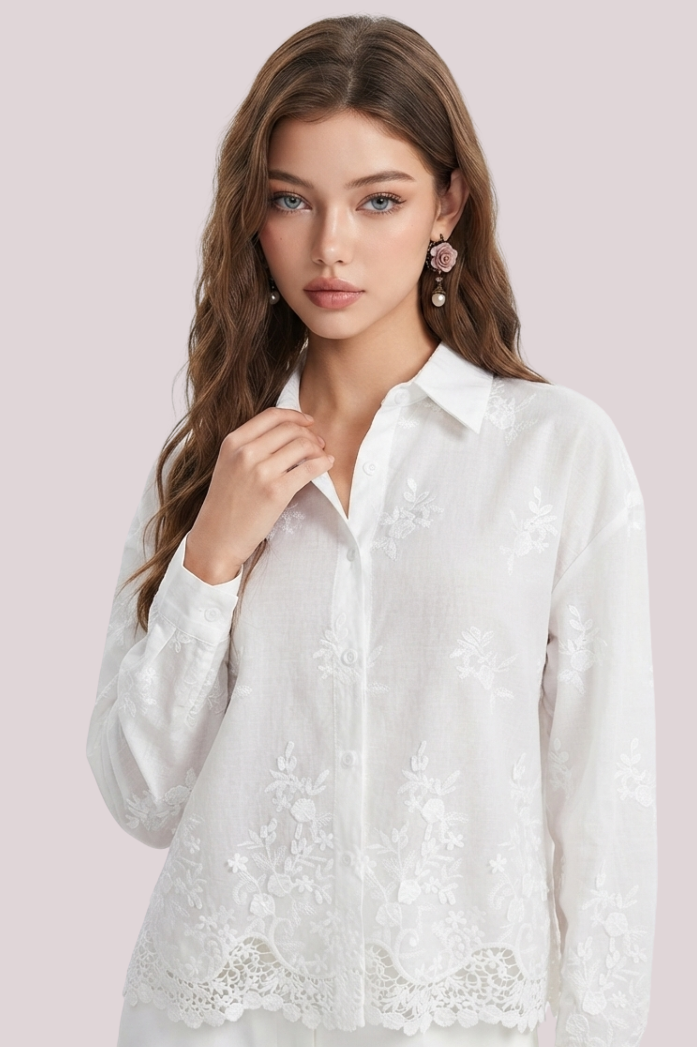 SOMERSET BAY - EMBROIDERED BLOUSE