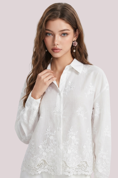 SOMERSET BAY - EMBROIDERED BLOUSE