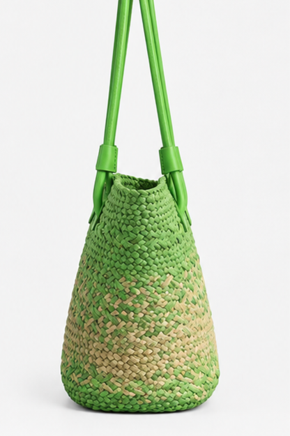 SOMERSET BAY - Meadow Green Woven Straw Tote