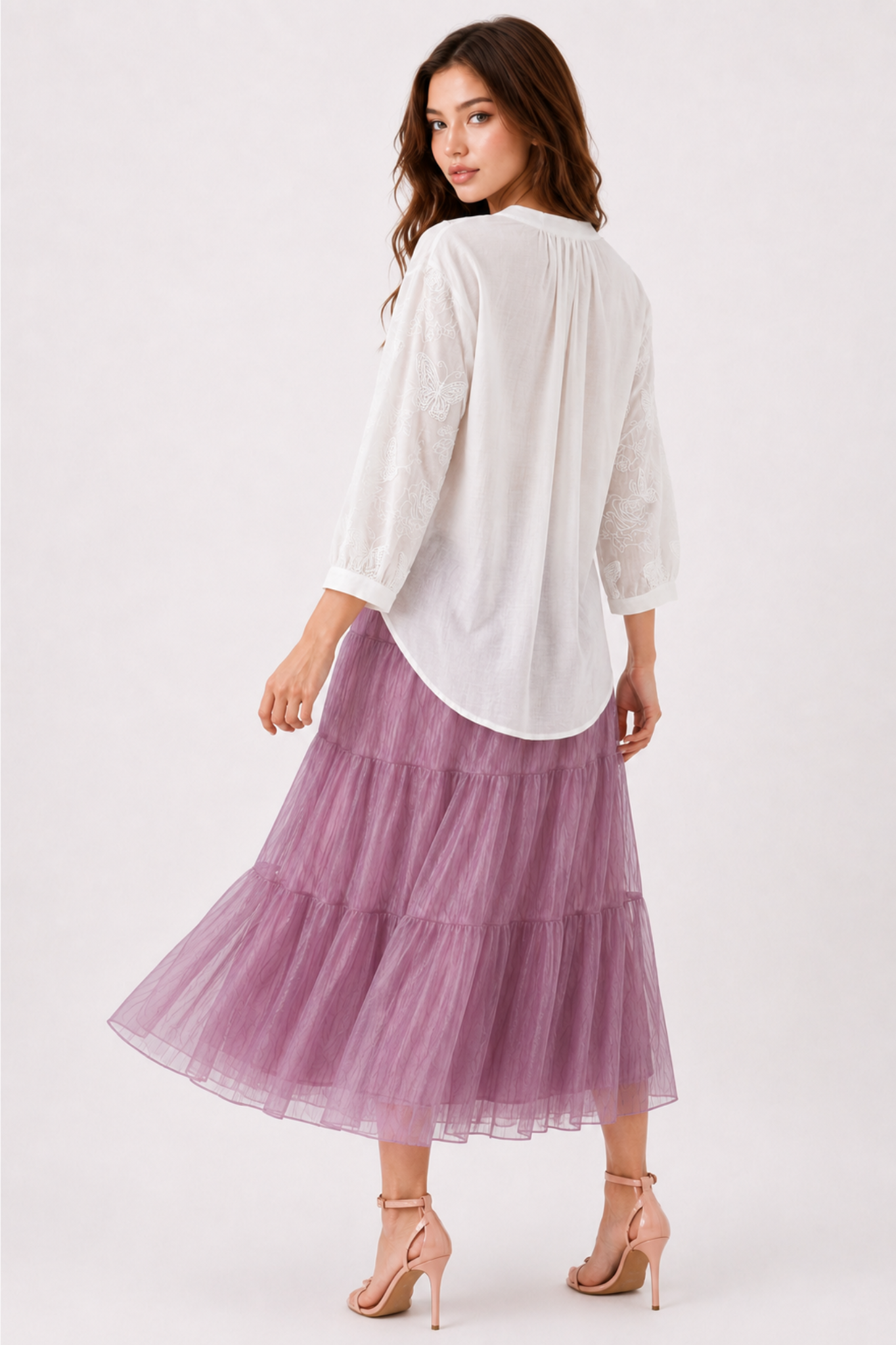 SOMERSET BAY - LONG SLEEVE EMBROIDERED BLOUSE