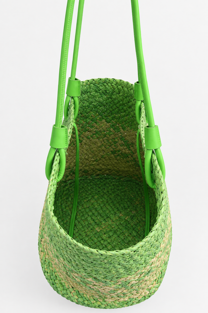 SOMERSET BAY - Meadow Green Woven Straw Tote