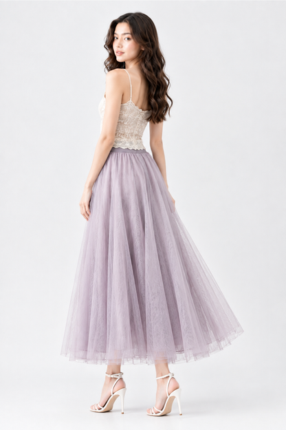SOMERSET BAY - Tulle Midi Skirt