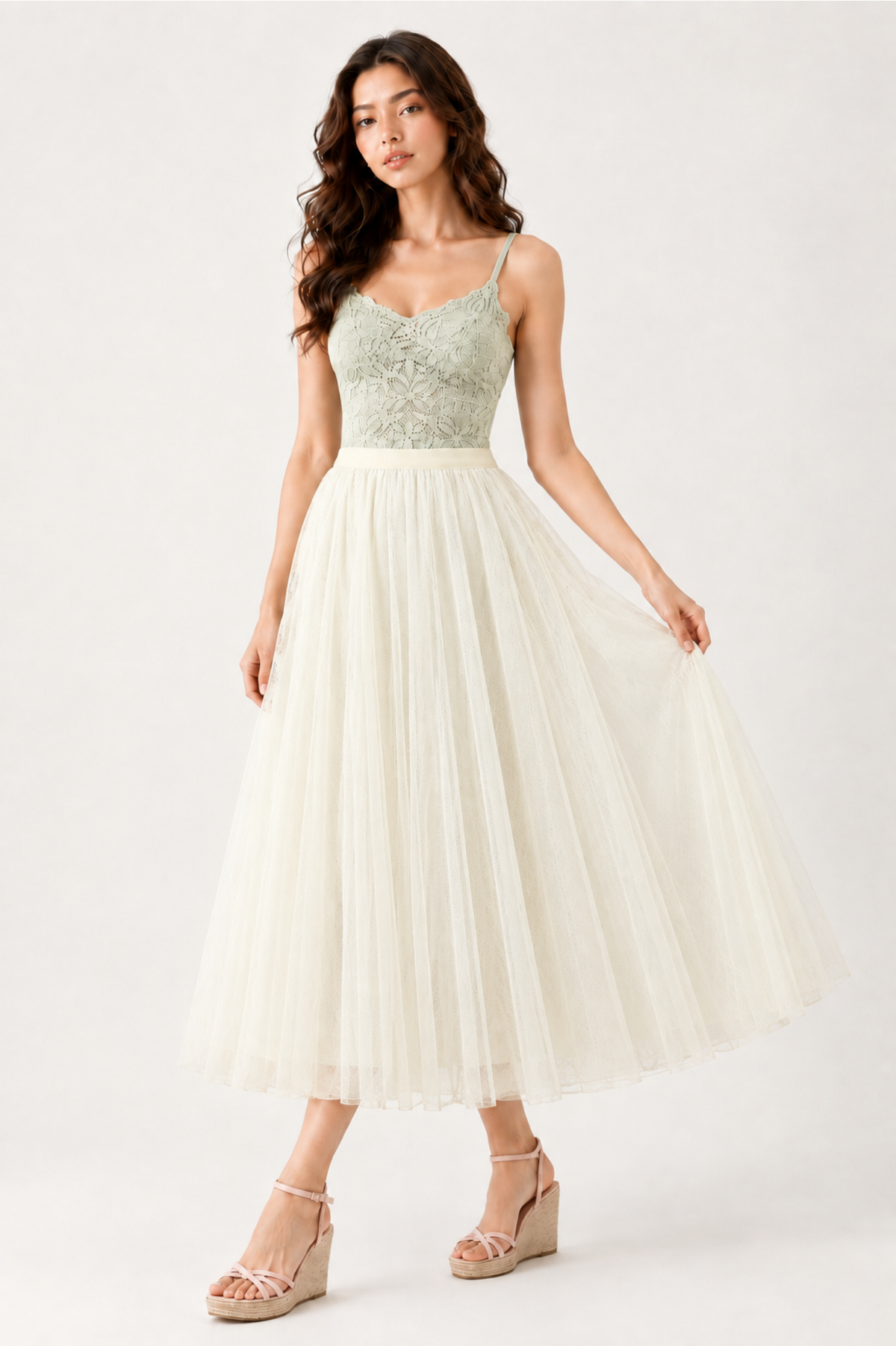 SOMERSET BAY - Tulle Midi Skirt
