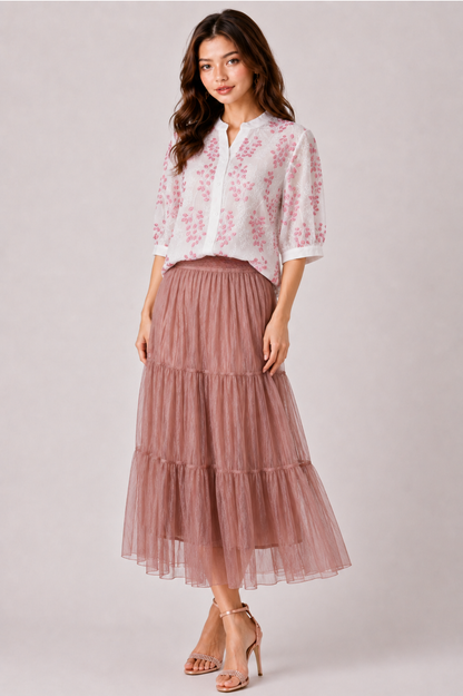 SOMERSET BAY - EMBROIDERED BLOUSE