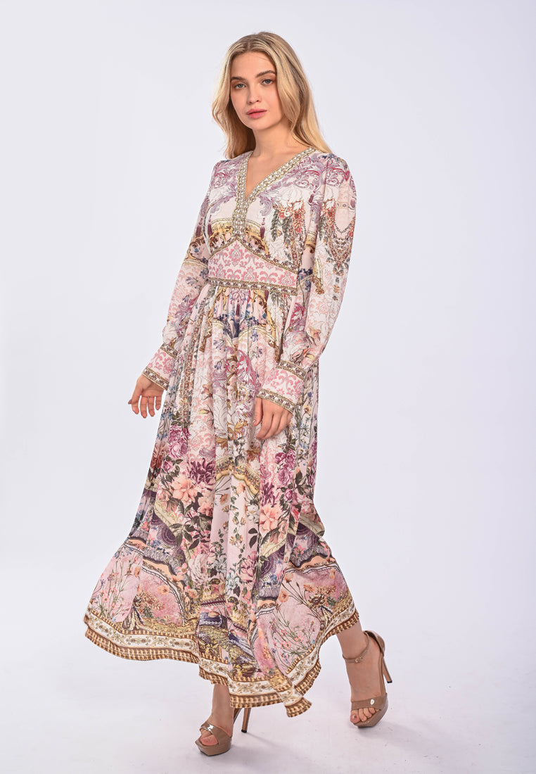 VANESSA - Long sleeve polyester dress