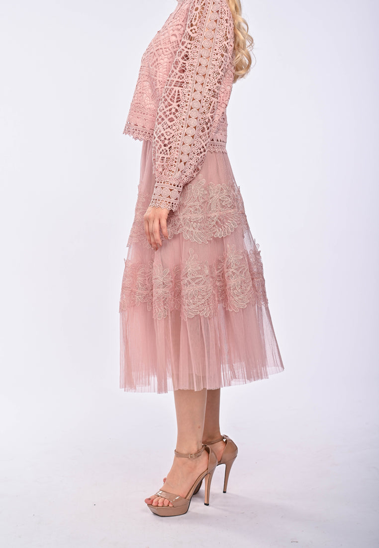 AVILIA - Lace maxi skirt