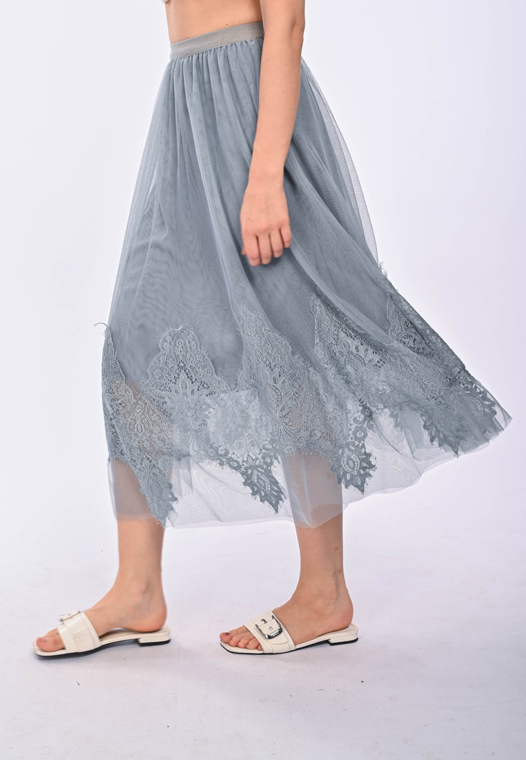 ANNABELLE - soft flowy maxi skirt