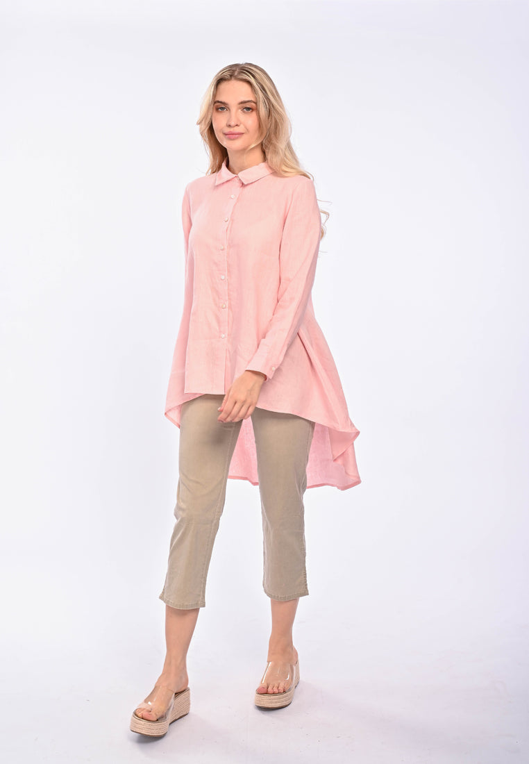 AITANA- long sleeve linen blouse