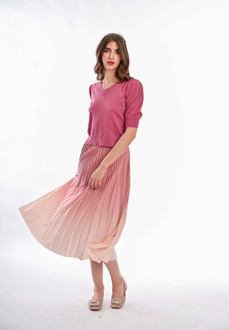 Somerset Bay - TIFANNY Puff Sleeve Knit Top