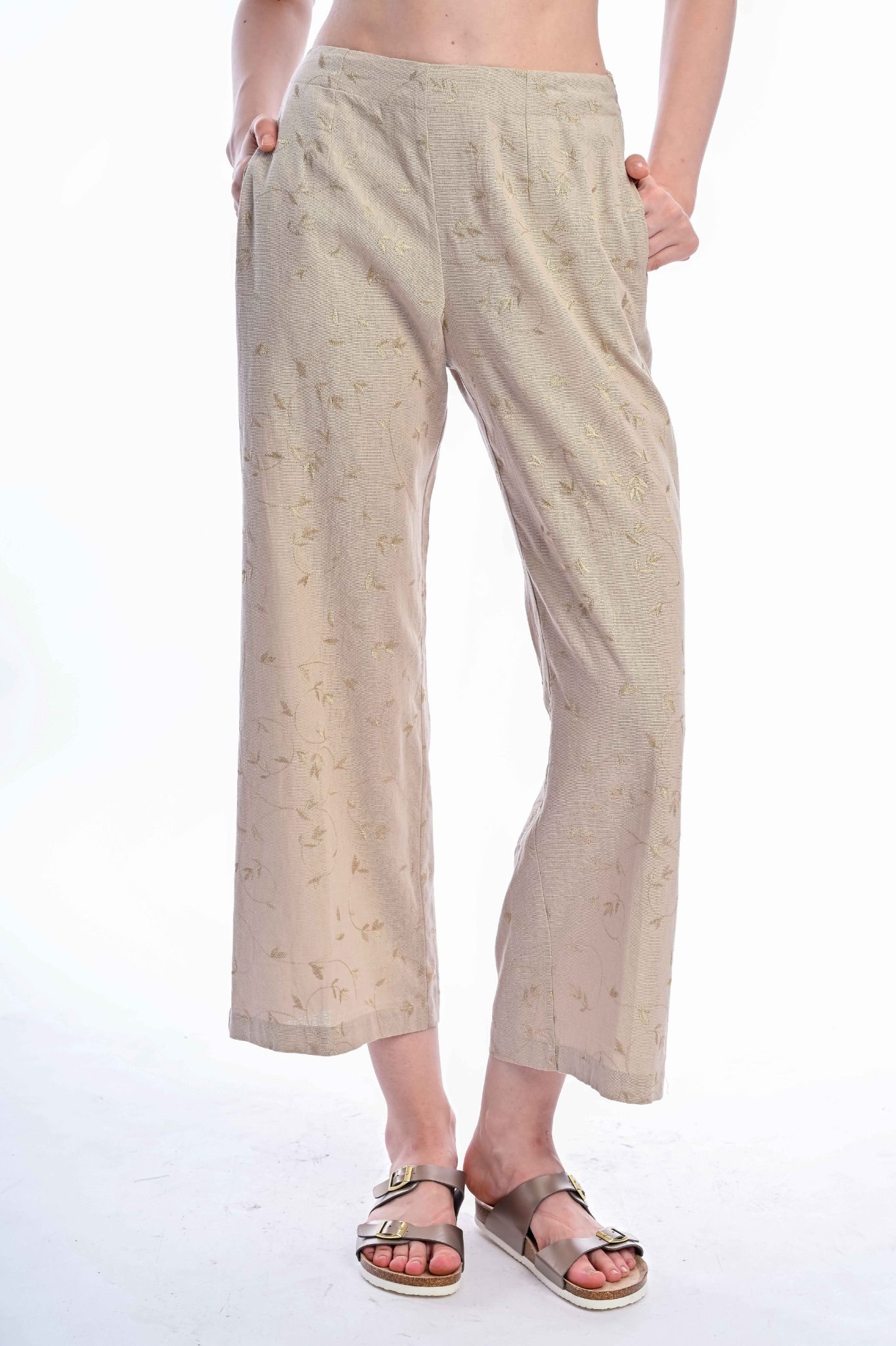 SOMERSET BAY - HANNAH WIDE LEG LINEN PANTS