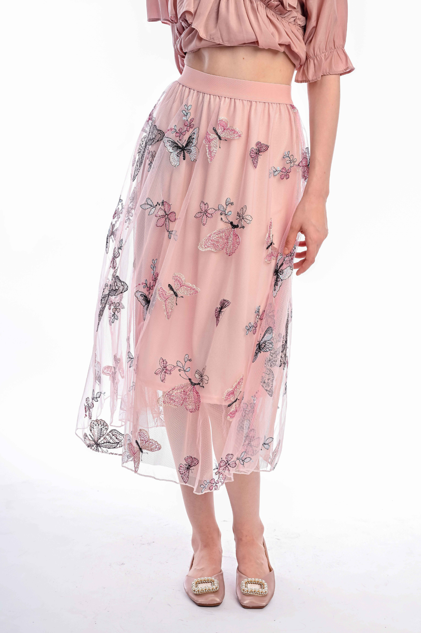 SOMERSET BAY - NATALIA EMBROIDERED LACE SKIRT